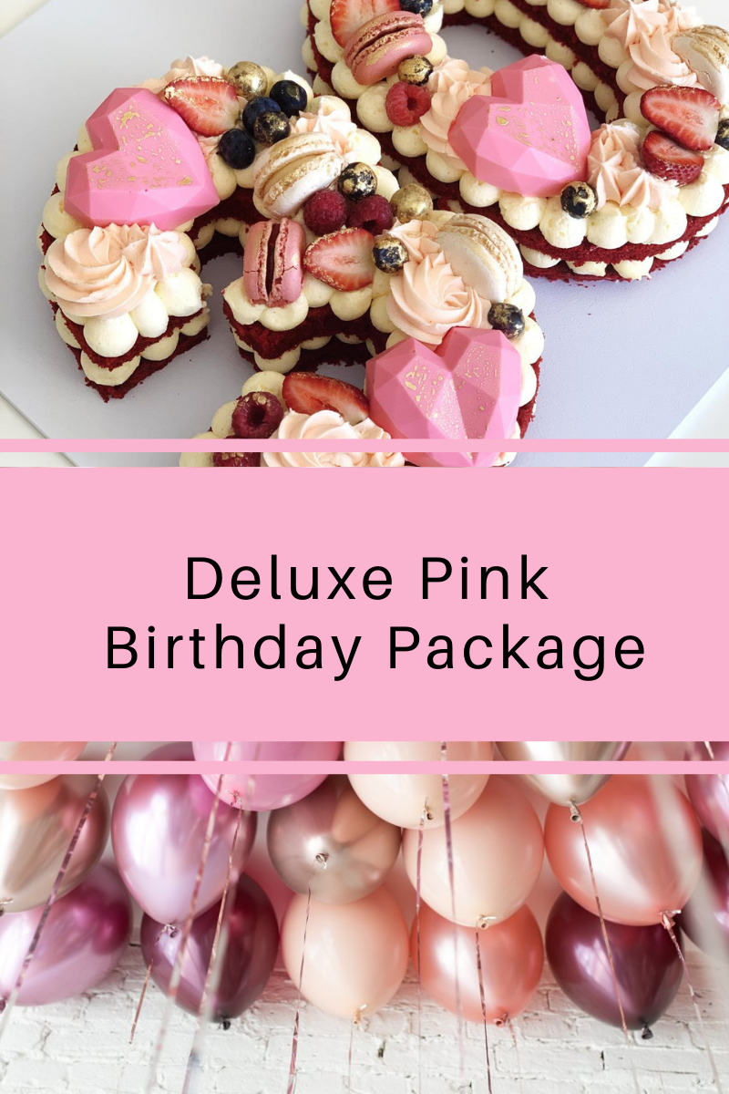 Deluxe Pink Birthday Package Balloon Market
